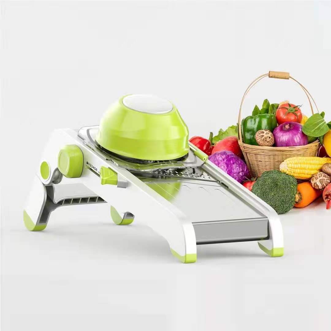 Vegetable Cutter Slicer Food Chopper French Fry Onion Chopper Potato Shredder With Container