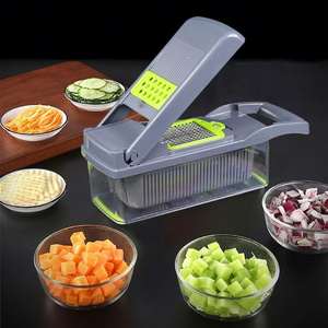 Multi-function kitchen tool hand operated vegetable mandoline slicer veggie chopper food chopper onion cutter vegetable slicer