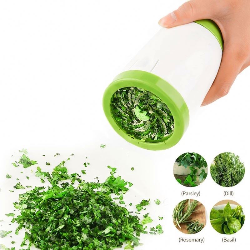 2023 Hot-Selling Vegetable Cutter Rosemary Spice Mill Parsley Shredder Pepper Grinder Manual Herb Grinder for Kitchen