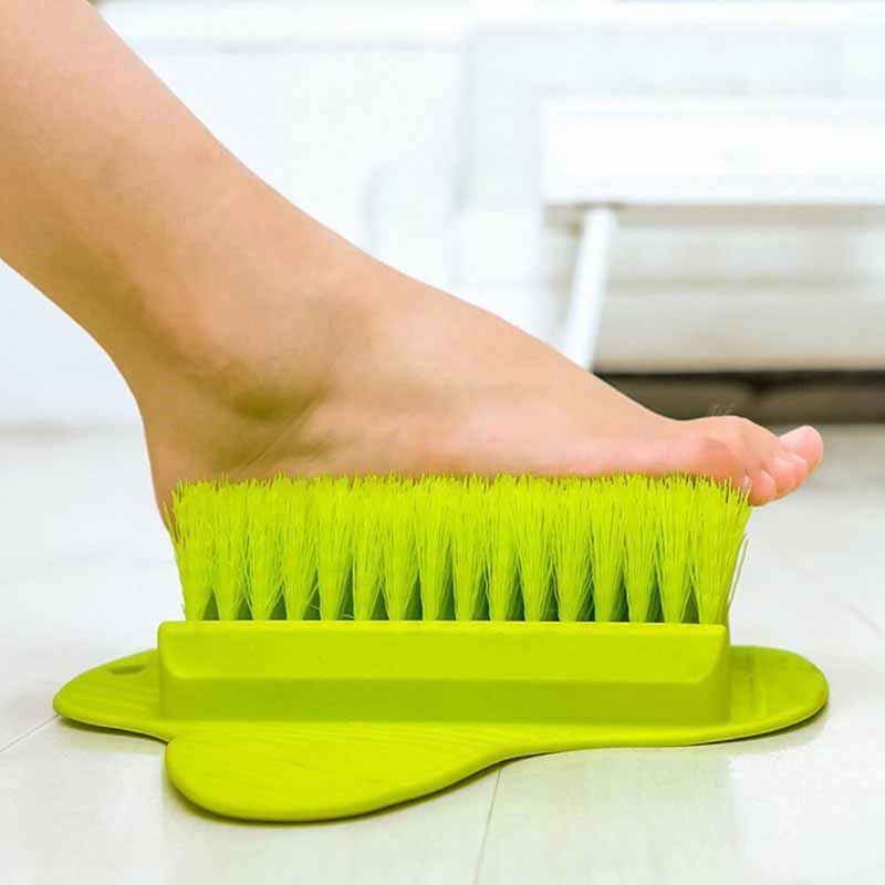 Bathroom silicone dead skin remove foot shower brush grinding foot brush with suction cup