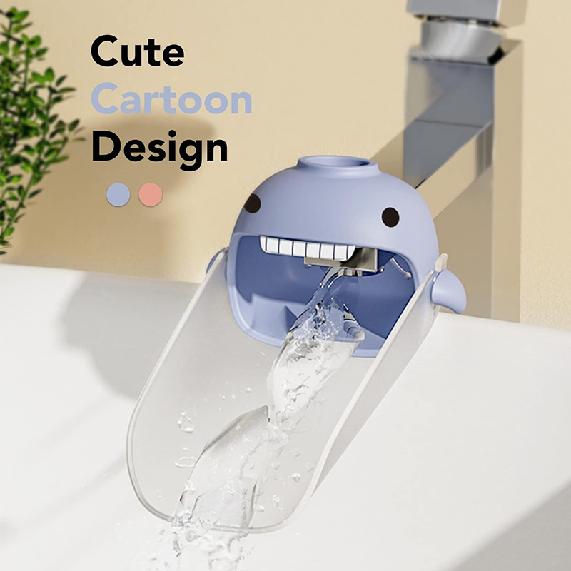 Cartoon Design Silicone Faucet Extender Universal Design Sink Handle Extenders Fun Hand-Washing for Toddlers and Kids