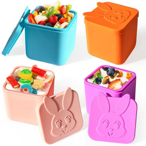 Food Grade Silicone Salad Dressing Container Leakproof Dips Containers Small Dip Sauce Containers