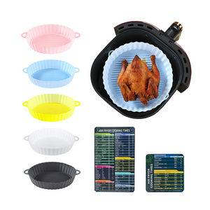 Customized Reusable Durable Non-stick Heat-resistant BPA-free Non-toxic Food Safe Air Fryer Silicone Pot Liner