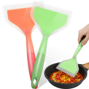 Food Grade Silicone Pancakes Shovel Wide Spatula Nonstick Fried Shovel Fish Spatula for Cookware Egg Cookie Omelette