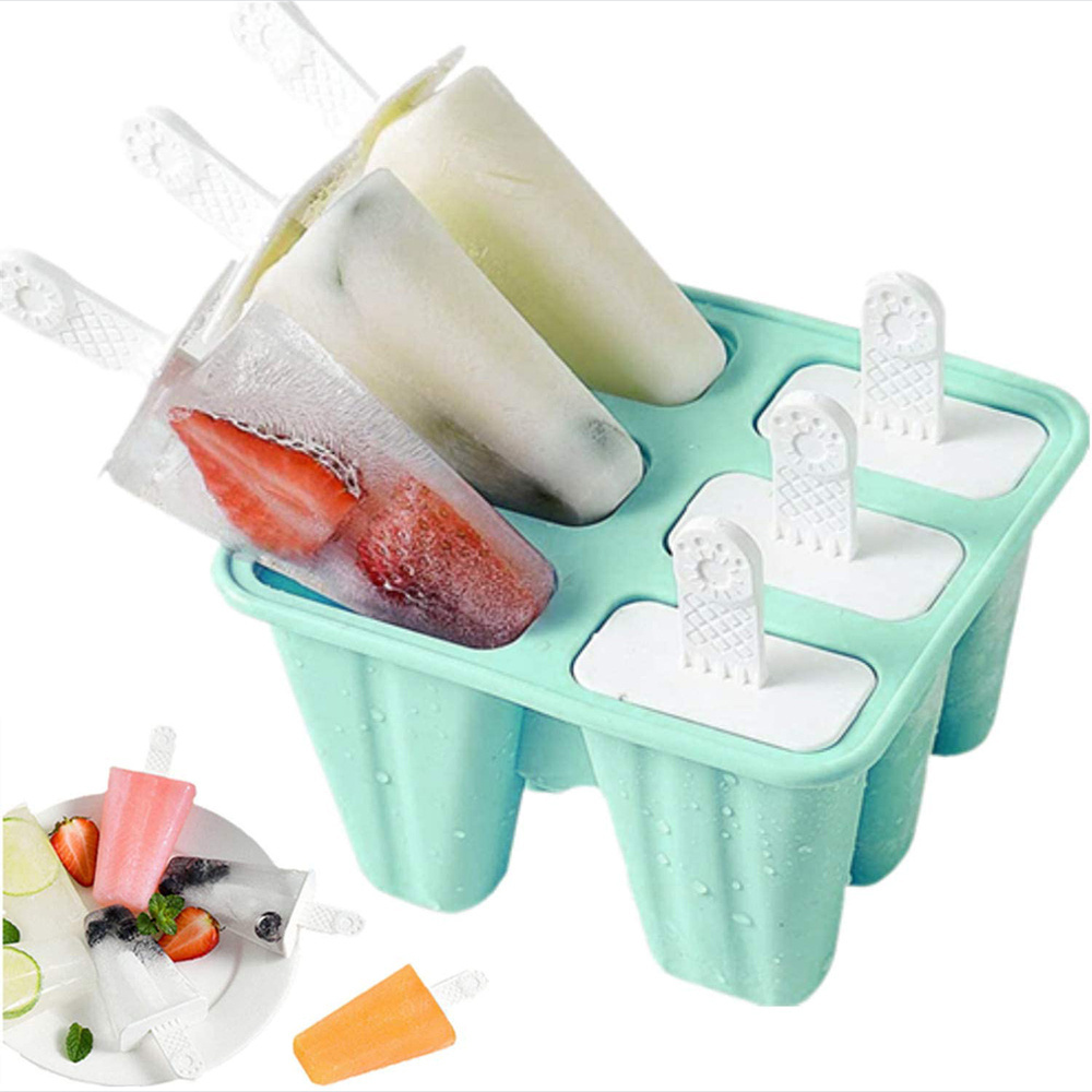 Wholesale Silicone Ice Cream Molds Ice Cream Maker BPA Free Popsicle Mold Reusable Easy Release Ice Pop Maker