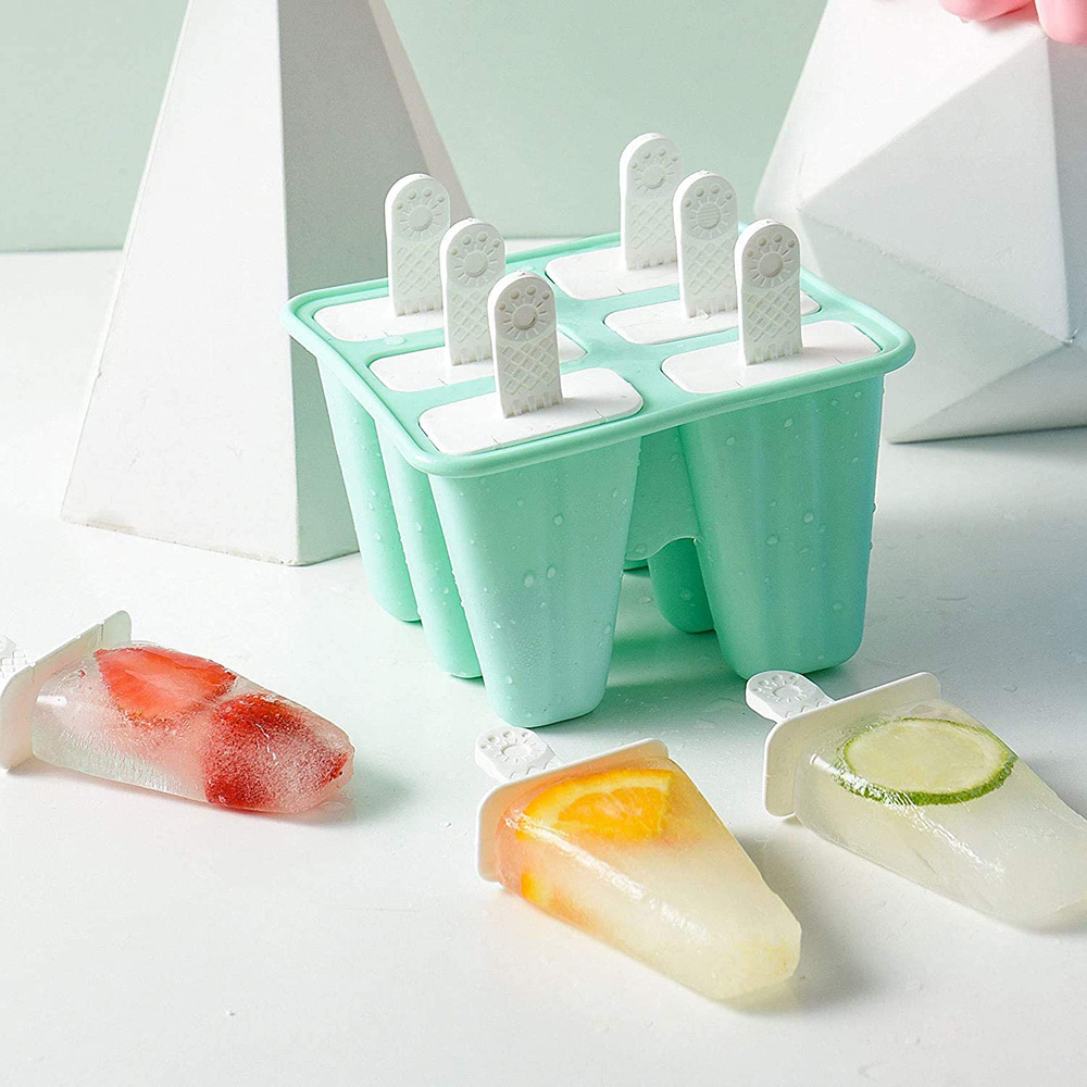 Wholesale Silicone Ice Cream Molds Ice Cream Maker BPA Free Popsicle Mold Reusable Easy Release Ice Pop Maker