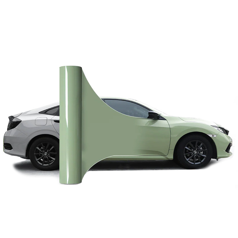 Green Series Color TPU Vinyl Wrap Anti Scratching Car Body Color PPF Super Gloss Hydrophobic Color TPU Car Wrapping Film