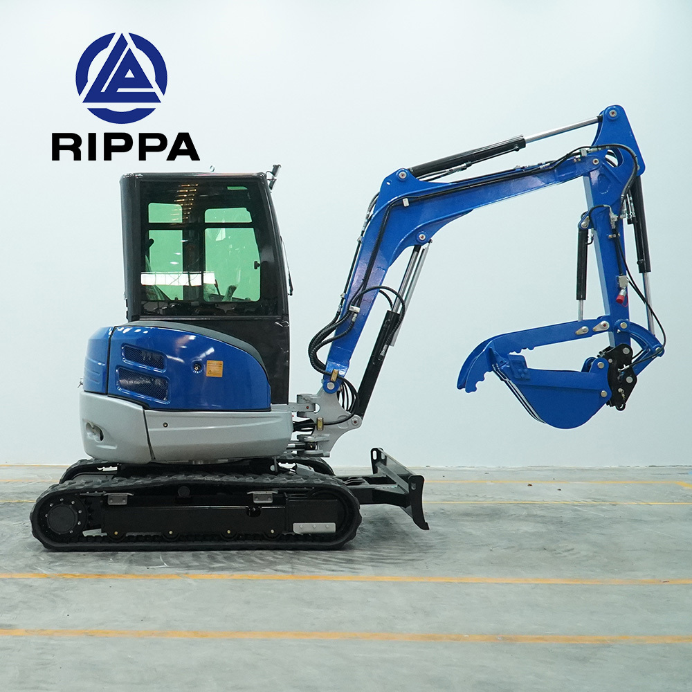 Rippa Certified Factory Kubota Engine 1 2 T 3 Ton Minibagger 3.5 Ton Bagger Mini Digger Excavator Machine