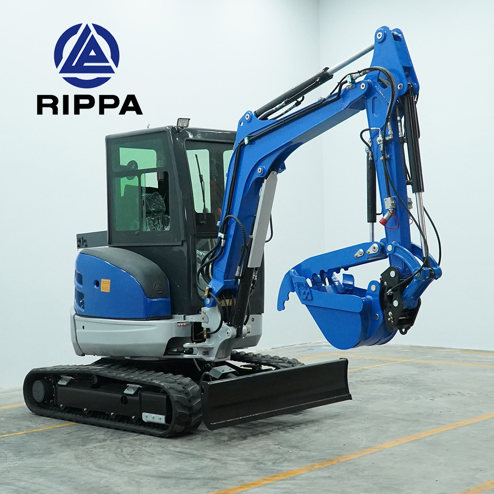 Rippa Certified Factory Kubota Engine 1 2 T 3 Ton Minibagger 3.5 Ton Bagger Mini Digger Excavator Machine