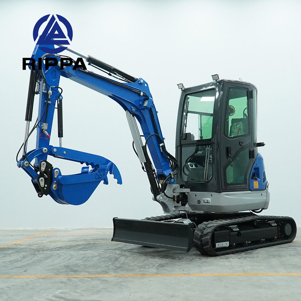 Rippa Certified Factory Kubota Engine 1 2 T 3 Ton Minibagger 3.5 Ton Bagger Mini Digger Excavator Machine