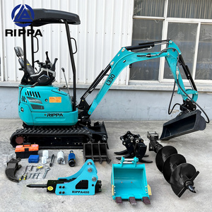 Earth-moving Machinery Excavators Minibagger Mini Escavator Bagger Mini Digger Excavator 1 Ton 1.5 Ton 2ton Mini Excavadora