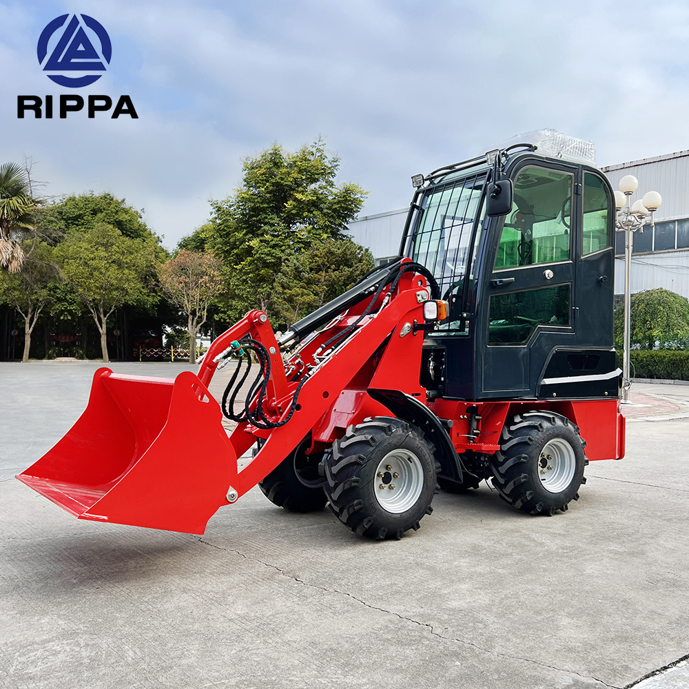 Chinese Rippa Diesel Epa Engine Front End Telescopic Boom Arm Mini Wheel Loader with Different Attachments