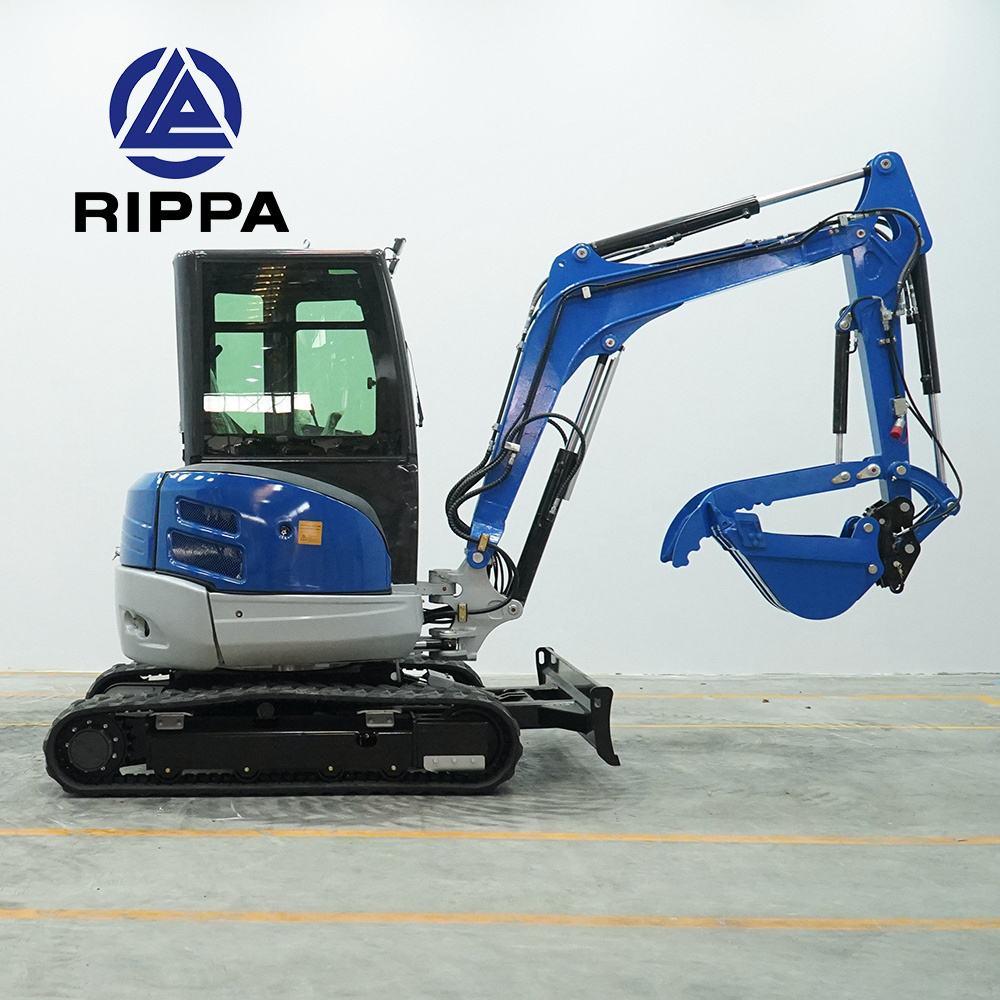 Rippa Cheapest Farm Mini Excavators Machine Manufacturer 3.5 Ton Small Digger Micro Bagger 2 Ton 3 Ton Mini Excavator For Sale