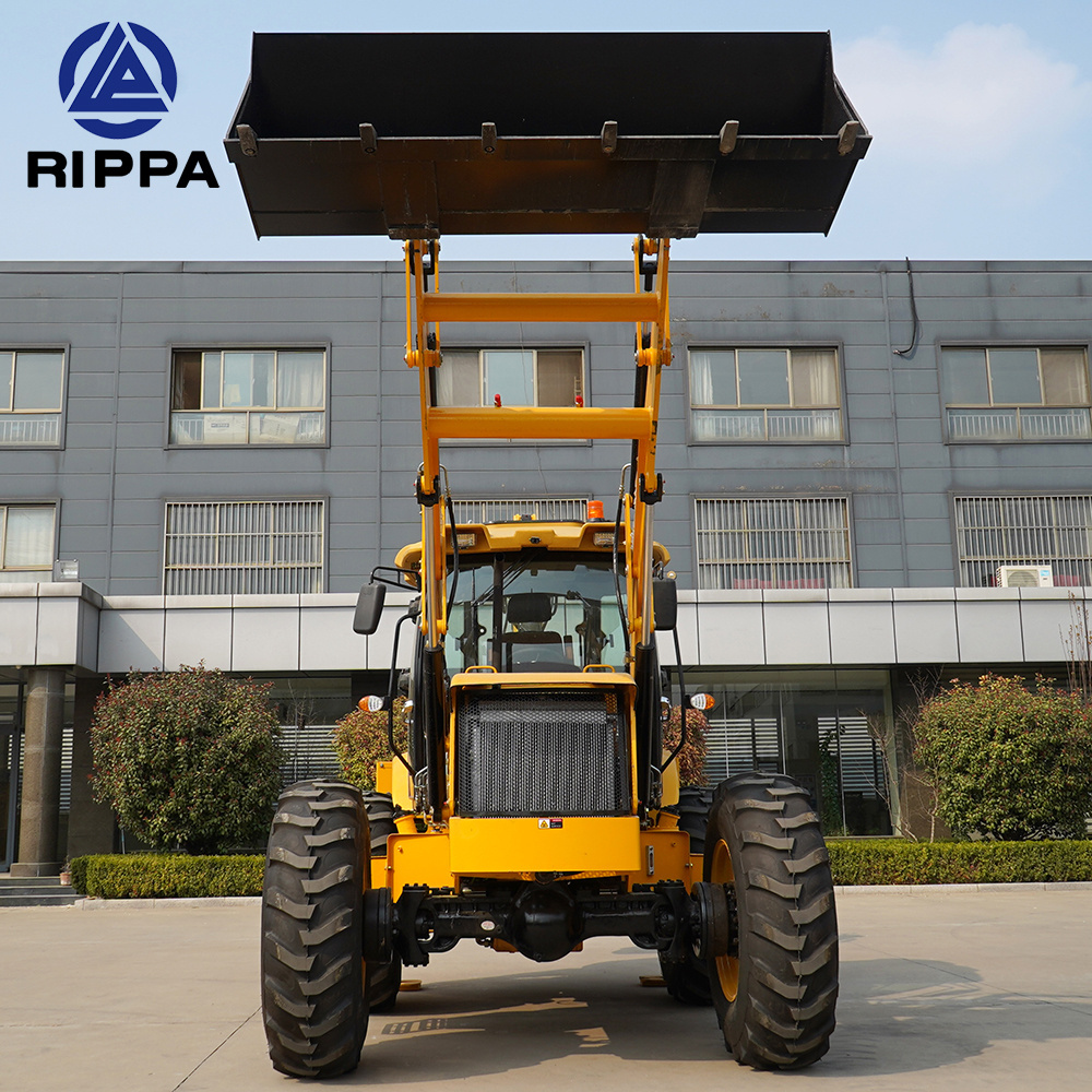 Rippa 3Ton mini wheel loader diesel tractor 4Ton backhoe loader 5Ton small tractor with loader and backhoe