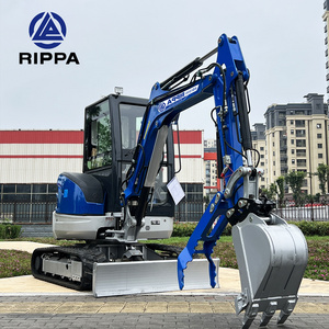 Rippa Cheapest Farm Mini Excavators Machine Manufacturer 3.5 Ton Small Digger Micro Bagger 2 Ton 3 Ton Mini Excavator For Sale