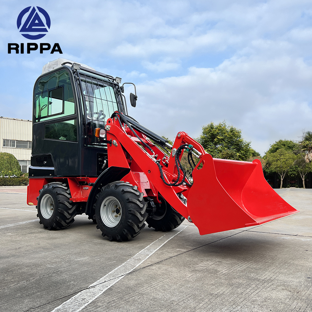 Chinese Rippa Diesel Epa Engine Front End Telescopic Boom Arm Mini Wheel Loader with Different Attachments