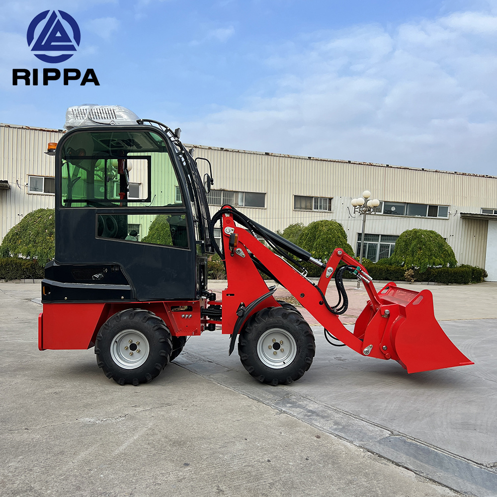 Chinese Rippa Diesel Epa Engine Front End Telescopic Boom Arm Mini Wheel Loader with Different Attachments