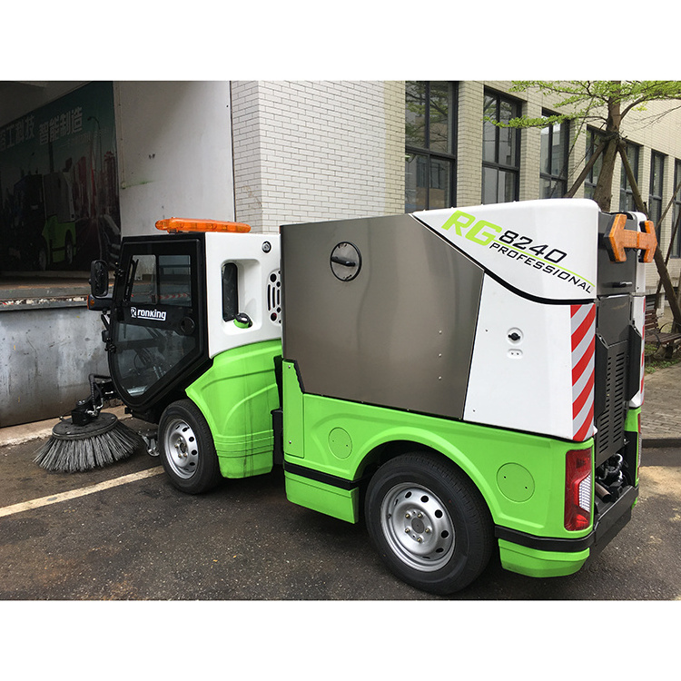 Industrial Manual Floor Street Vacuum Four Wheel Steering Road Sweeper Cleaning Machine Road Sweeper Electric Vehicle