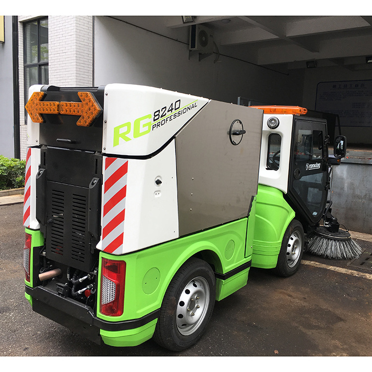 Industrial Manual Floor Street Vacuum Four Wheel Steering Road Sweeper Cleaning Machine Road Sweeper Electric Vehicle