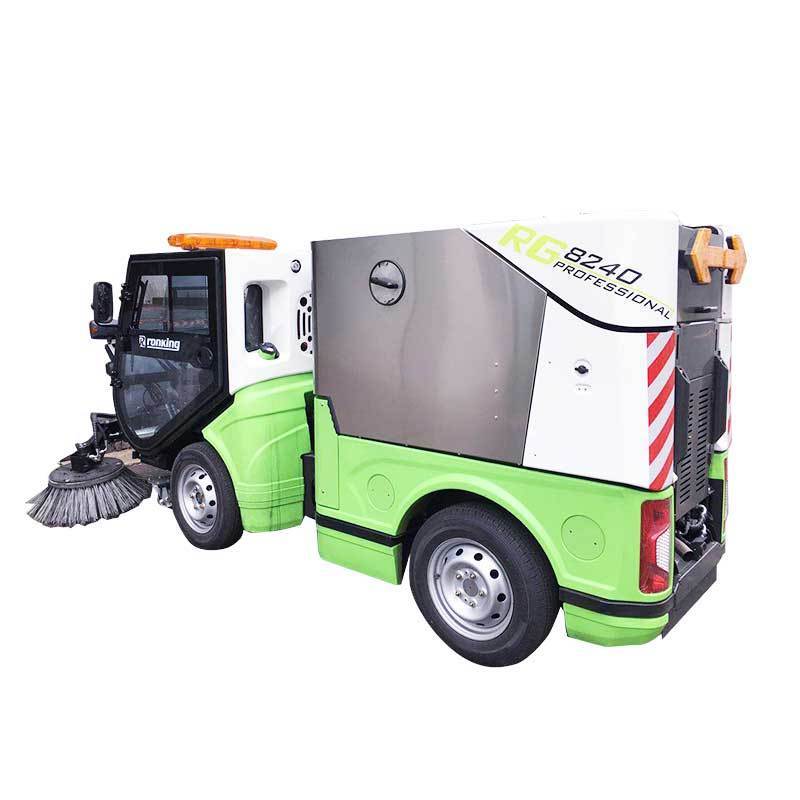 Cheap Four Wheel Steering Road Floor Sweeper Riding Cleaning Machine Walk Behind Battery Operated Road Sweeper