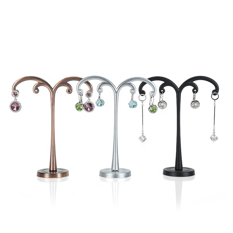 GUORUI Metal Earring Studs Stand Jewelry Display for Ear Drop Showcase Earring Holder Jewellery Display Earring Racks for Sale