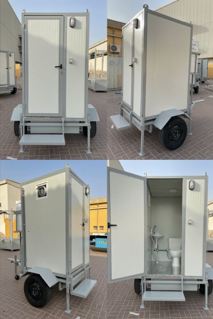 Modern Aluminum Alloy Toilet Portable Outdoor Mobile Restroom Trailer Toilets