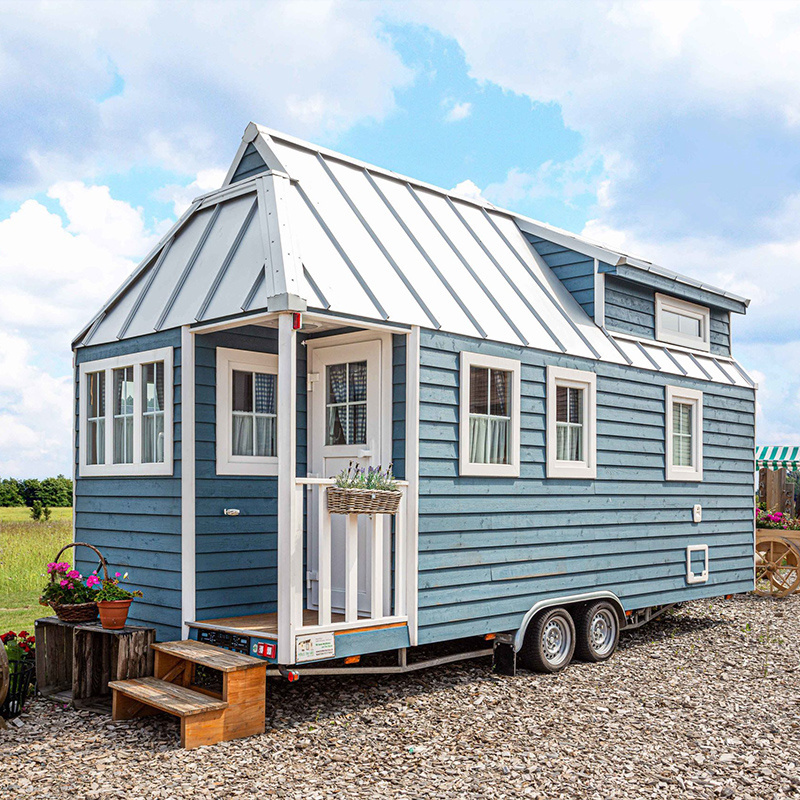 Hot sale wooden trailer house workshop trailer mobile house for living tiny house