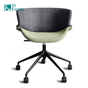 Modern Upholstery Mould Foam Original Design Swivel Lifting Meeting Room Studio Leisure Designer Home Office Chair with Wheels