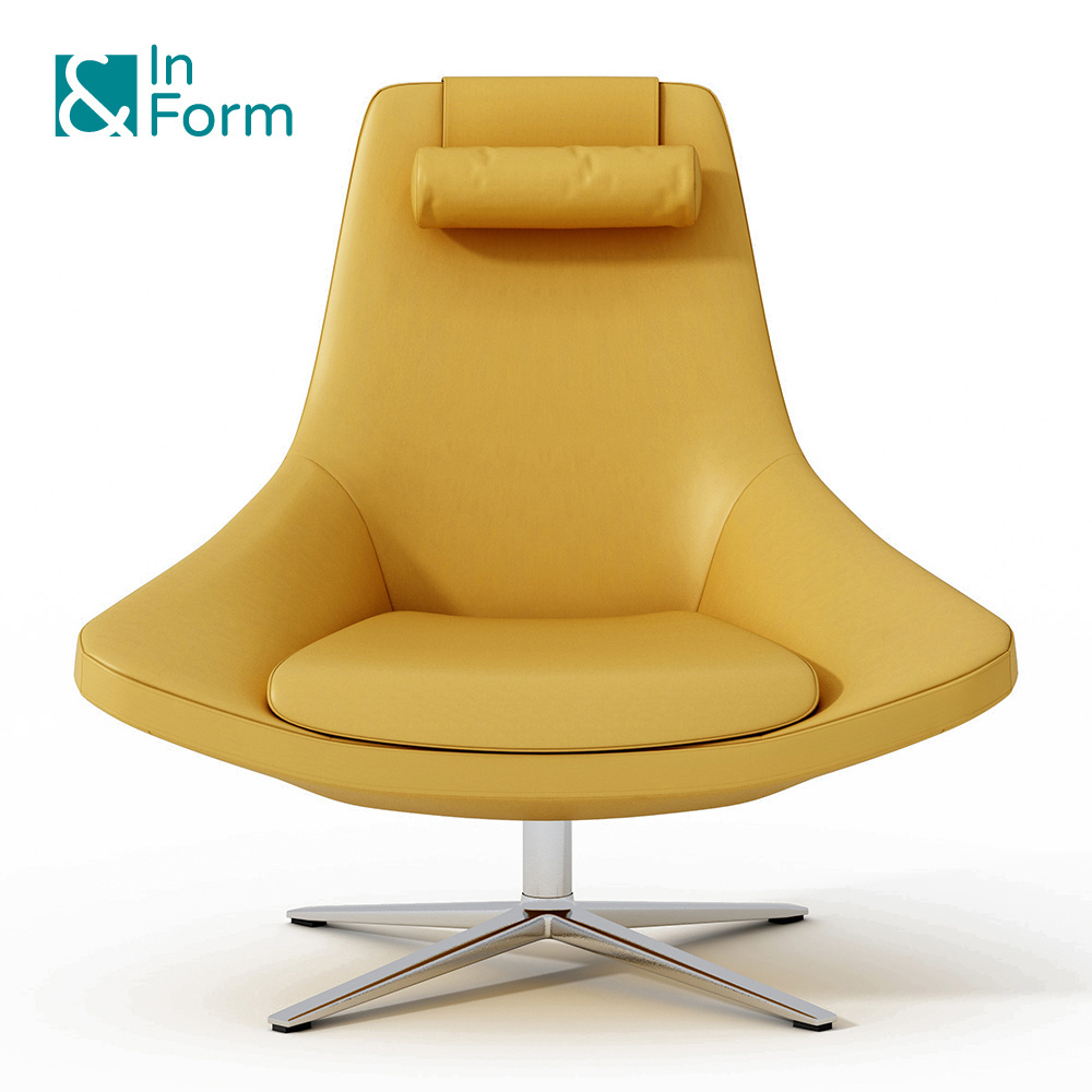 Chair Supplier Custom PU Leather Leisure Chair Living Room Office Lounge Chairs for Reception Waiting Room