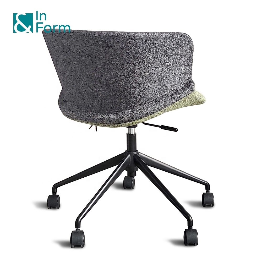 Modern Upholstery Mould Foam Original Design Swivel Lifting Meeting Room Studio Leisure Designer Home Office Chair with Wheels