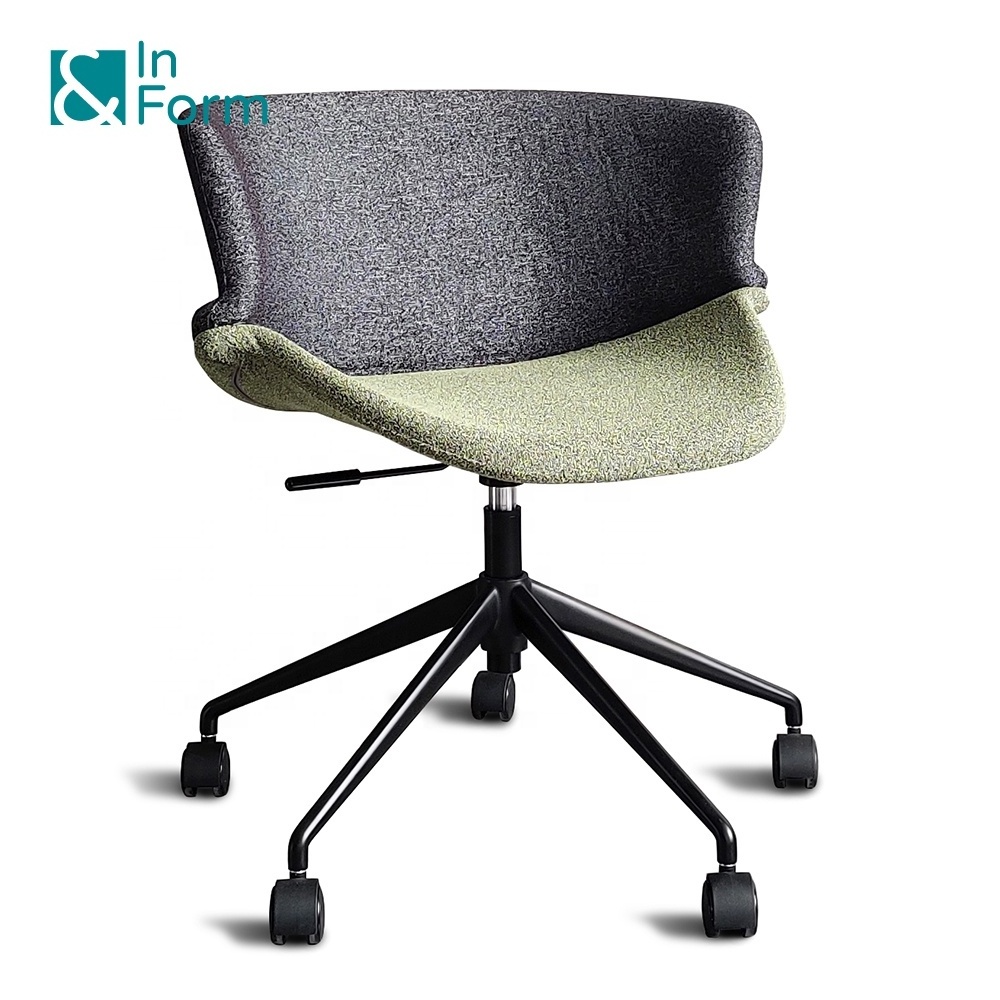 Modern Upholstery Mould Foam Original Design Swivel Lifting Meeting Room Studio Leisure Designer Home Office Chair with Wheels