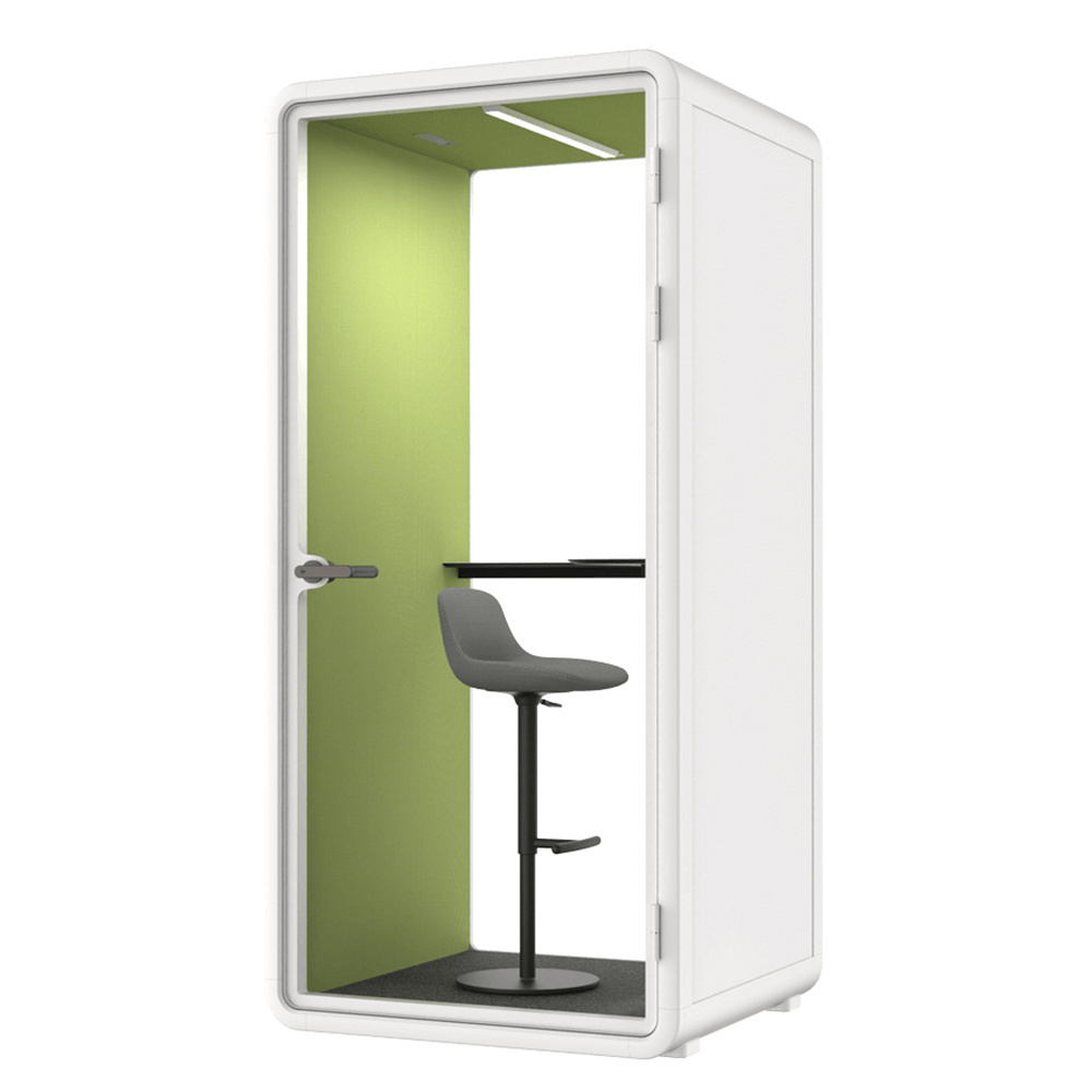 High Quality Indoor Portable Vocal Isolation Personal Acoustic Phone Booths Upholstery Soundproof Silent Office Pod for 1 Person