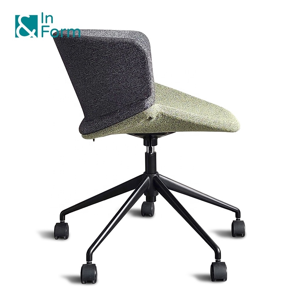 Modern Upholstery Mould Foam Original Design Swivel Lifting Meeting Room Studio Leisure Designer Home Office Chair with Wheels