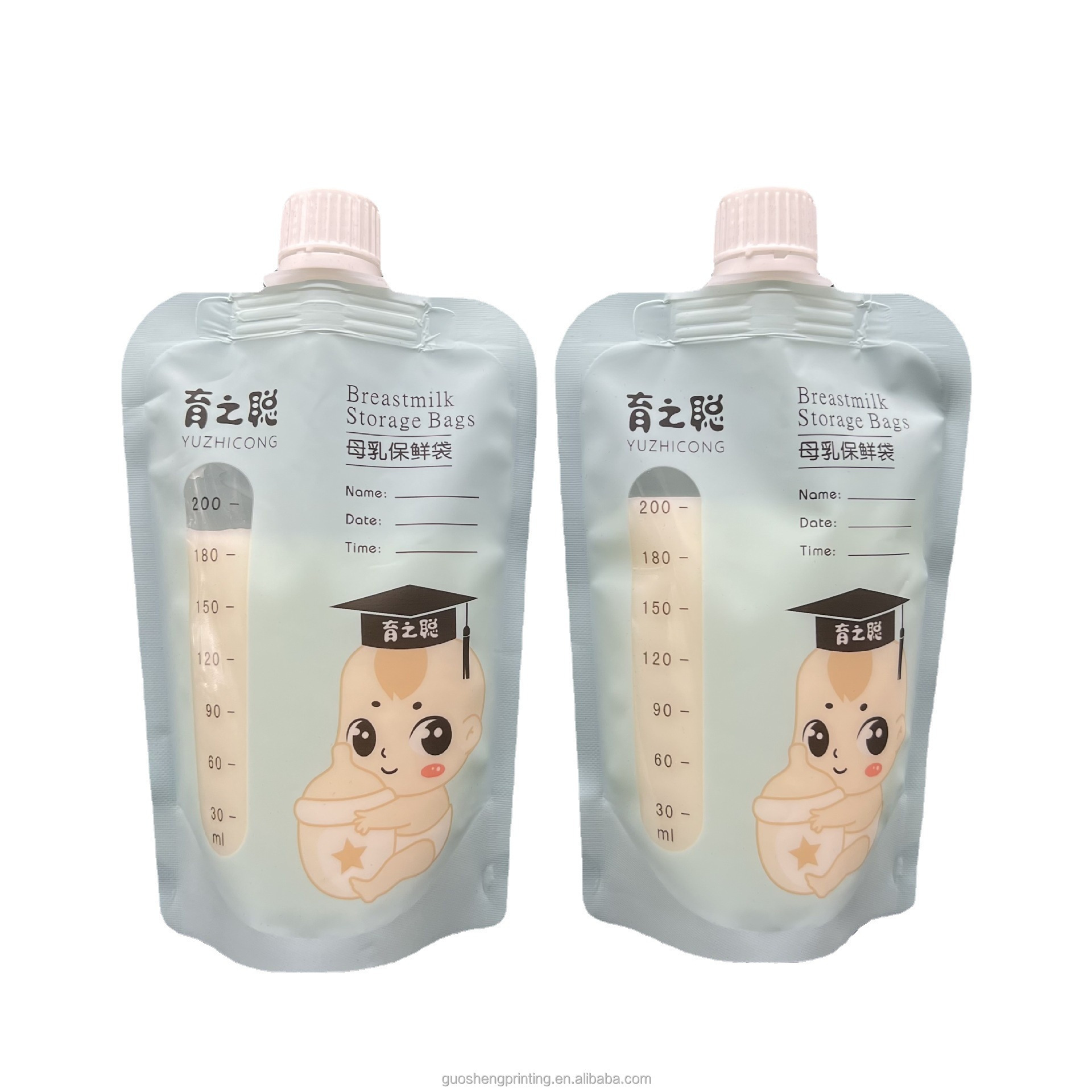 Mini Sample OEM Dopack 20g 30g Sachet Shampoo Liquid Spout Pouch For Cosmetic Tiny Stand Up pouch