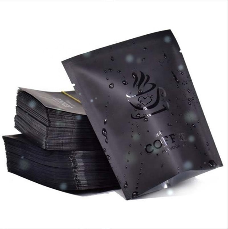 Customize Printed Matt Doypack Vacuum Black Coffee Bean Packaging Bagcoffee Packing Pouch With One Way Valve