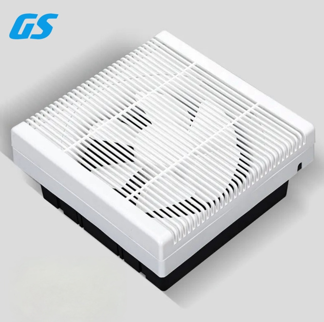 10 Inch Wall-Mounted Ceiling Mounted Ventilation Fan Low Noise Square Exhaust Fan Indoor Universal Ventilation Fan