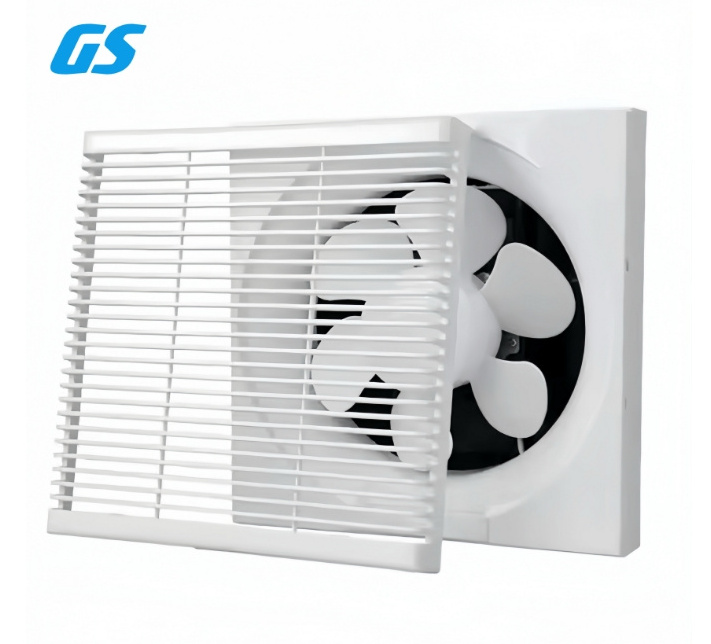 10 Inch Wall-Mounted Ceiling Mounted Ventilation Fan Low Noise Square Exhaust Fan Indoor Universal Ventilation Fan