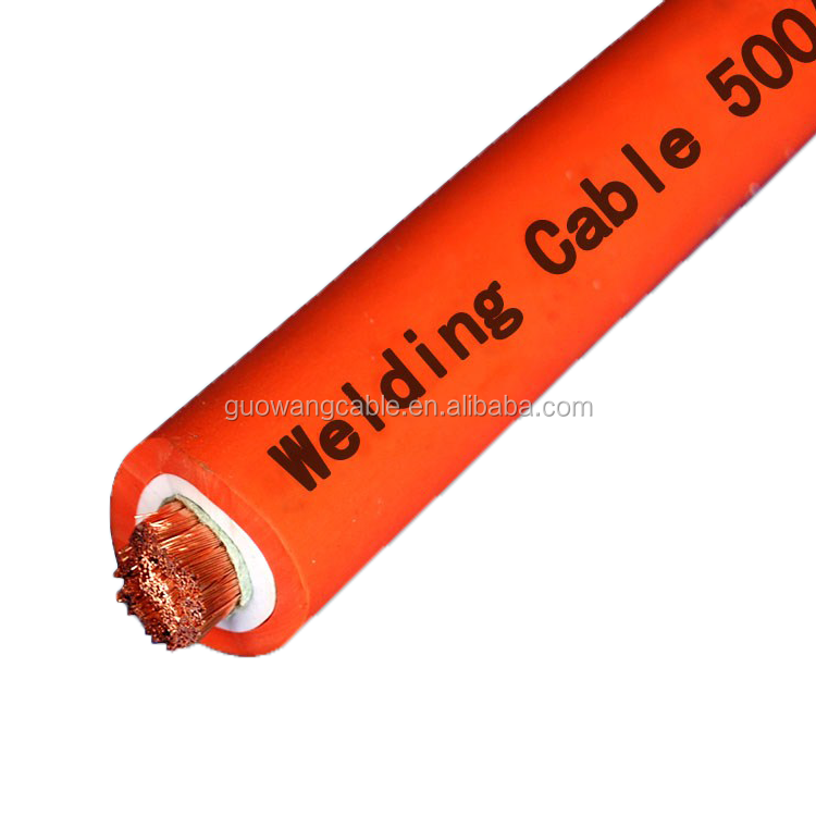 Flexible Rubber Insulated Copper Conductor 1/0 2/0 3/0 4/0AWG Welding Cable Electric Wire Cable