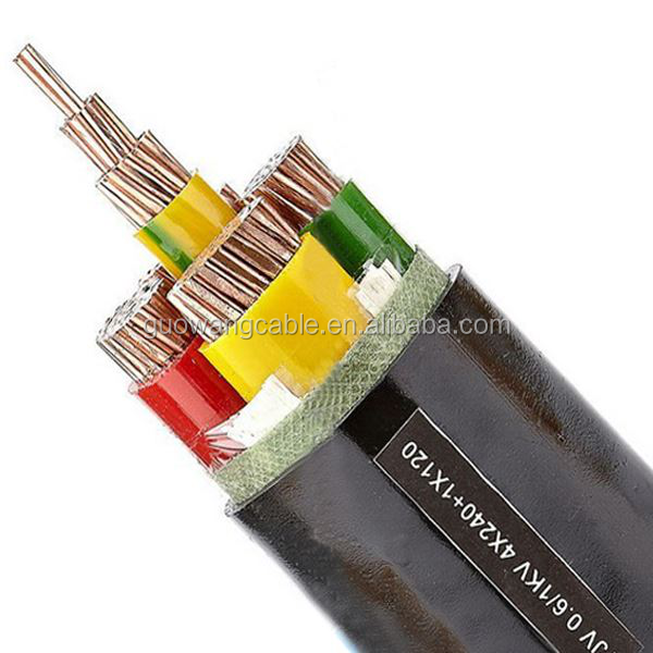 0.6/1 KV DC Steel Wire/Tape Armor Power Cable with XLPE Insulation 3G 6 sq mm