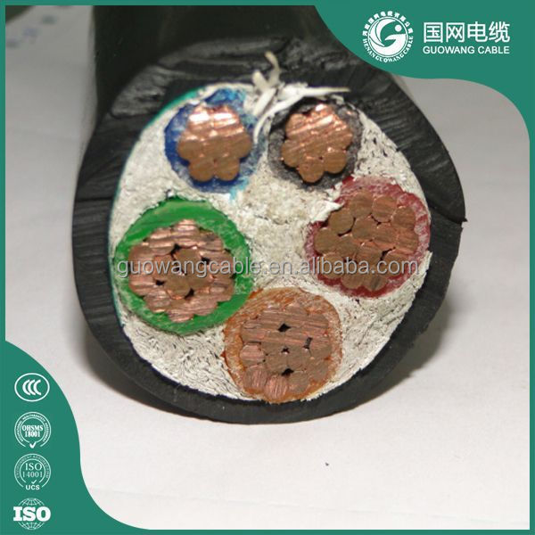 0.6/1 KV DC Steel Wire/Tape Armor Power Cable with XLPE Insulation 3G 6 sq mm