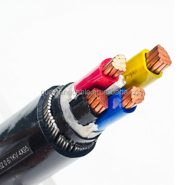 4*6 4*10 4*16 4*25 35 sq mm Armored Cable 0.6/1kv Stranded Copper Underground Power Cable Size