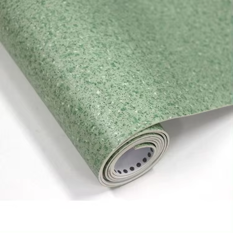 Office Home Use Anti Slip Waterproof 2mm Thickness Luxury Vinyl Pvc Roll Flooring