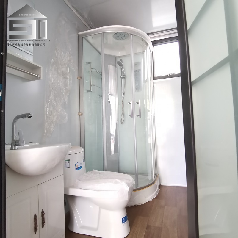 20FT 2 bedroom luxury prefabricated container homes expandable container house with full bathroom