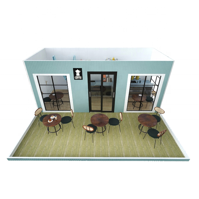 GUOWEI foldable house container coffee shop shipping container homes mobile coffee shop