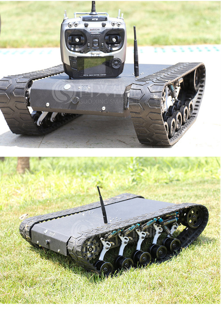 138T robotic platform 360 Camera for sewer pipe narrow space maintenance inspection robot tank chassis