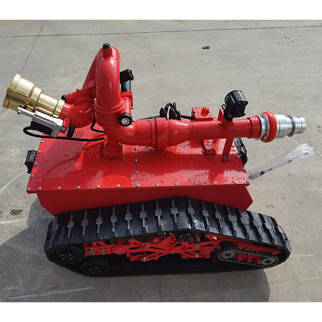 Remote control fire fighting water cannon tracking RXR-M40D-PLT1000 fire fighting robot