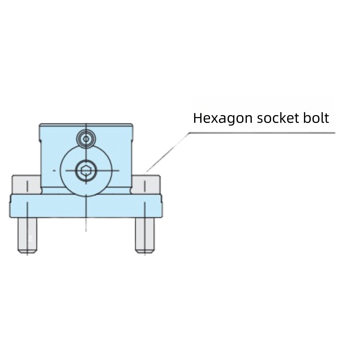 GXH Zero Point clamping System Manual Pull-down Position With Back For CNC Milling Machine Automatic Zero-point Locator