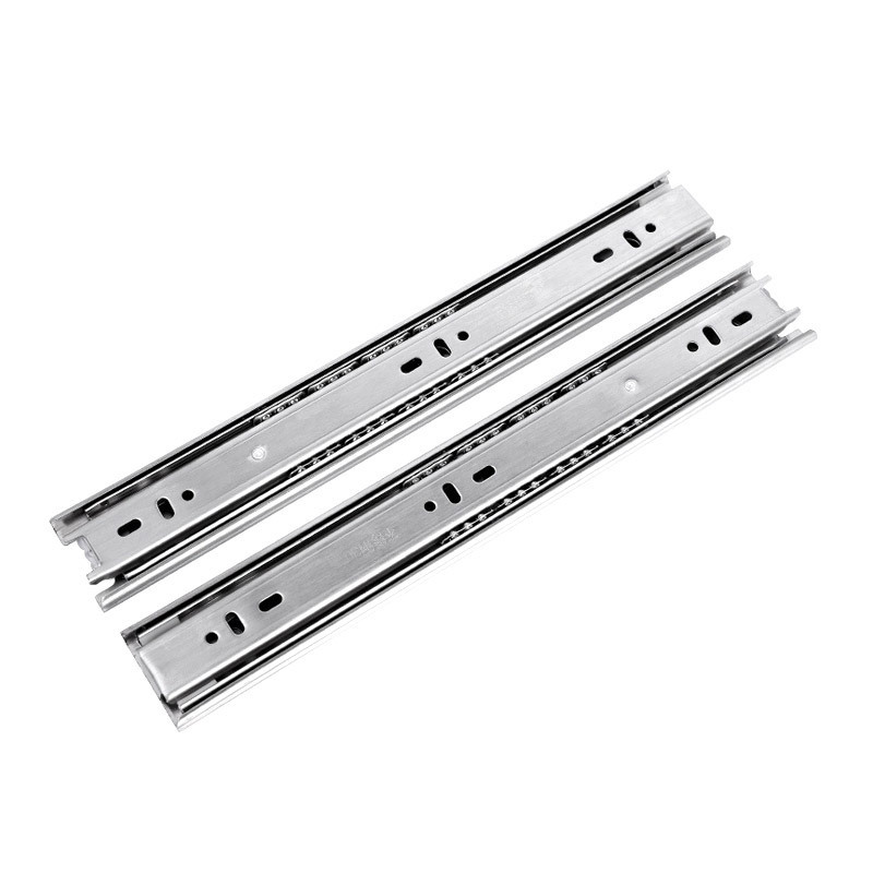 soft close undermout ball bearing  kitchen cabinet rail stainless steel full extension telescopic channel drawer slide