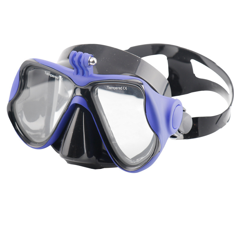 China manufacture snorkel diving mask scuba diving gear and swimming equipment silicone mask strap diving mask go pro