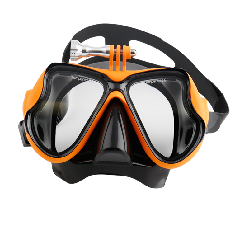 China manufacture snorkel diving mask scuba diving gear and swimming equipment silicone mask strap diving mask go pro